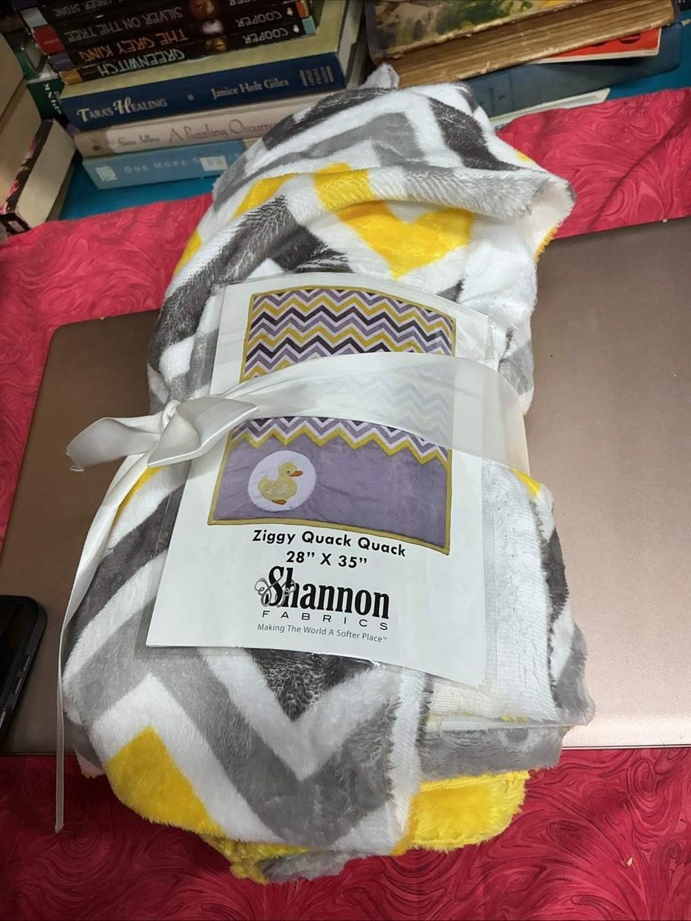 Ziggy Quack Quack Gray & Yellow Baby Blanket Kit